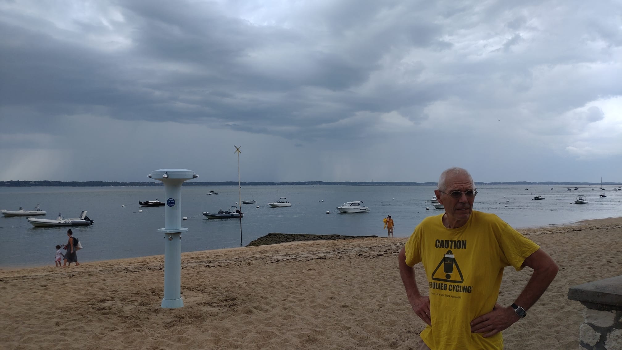 Beach at Arcachon with Dave M